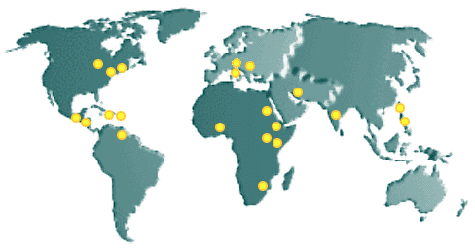 Map of Regions where Food For Children operates